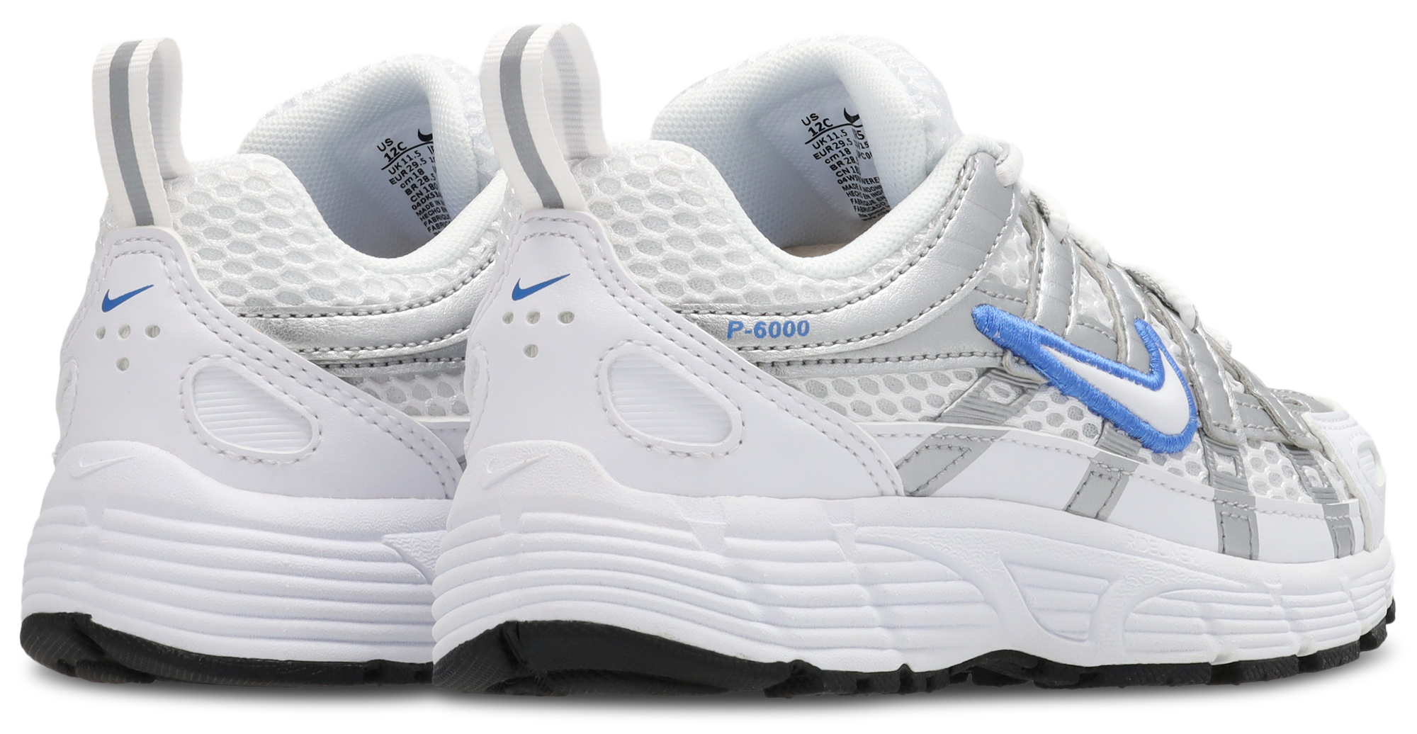 Nike P-6000 - Maternelle Chaussures – White-White-Blue Crystal