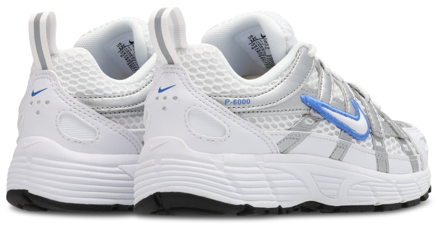 Nike P-6000 - Maternelle Chaussures – White-White-Blue Crystal