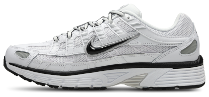 Nike P-6000 - Homme Chaussures – White-Black-Metallic Silver
