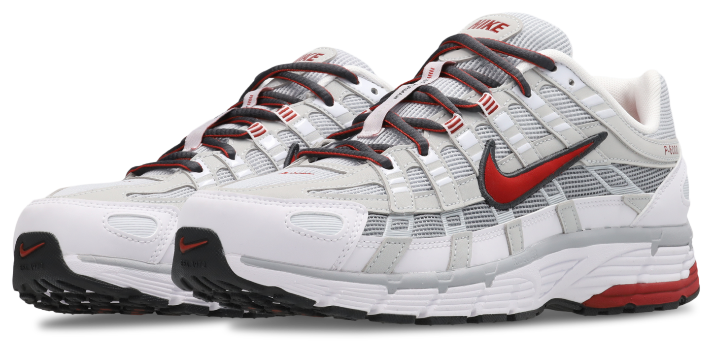 Nike P-6000 - Homme Chaussures – White-Dune Red-Pure Platinum