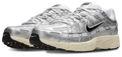 Nike P-6000 - Homme Chaussures – White-Black-Mtlc Silver