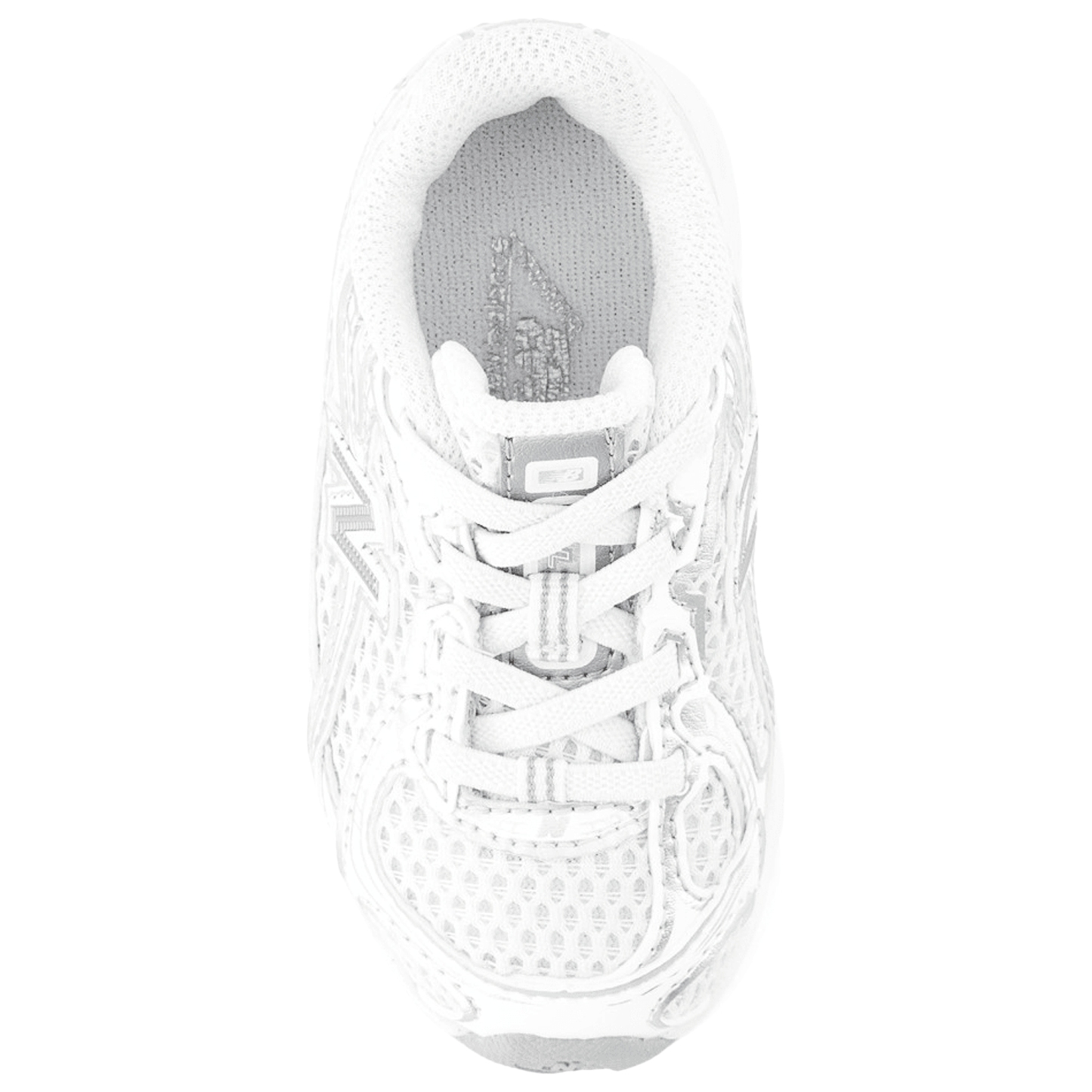 New Balance 740 Bungee Lace - Bebes Chaussures – White-Silver Metalic