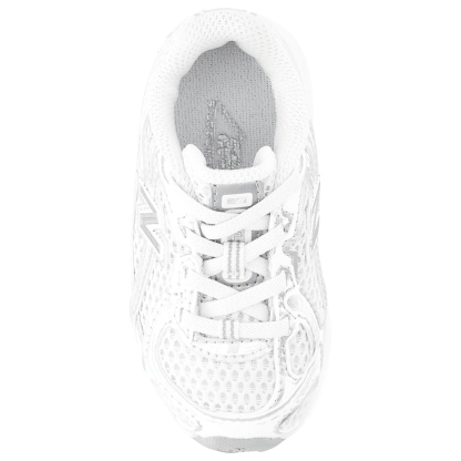 New Balance 740 Bungee Lace - Bebes Chaussures – White-Silver Metalic