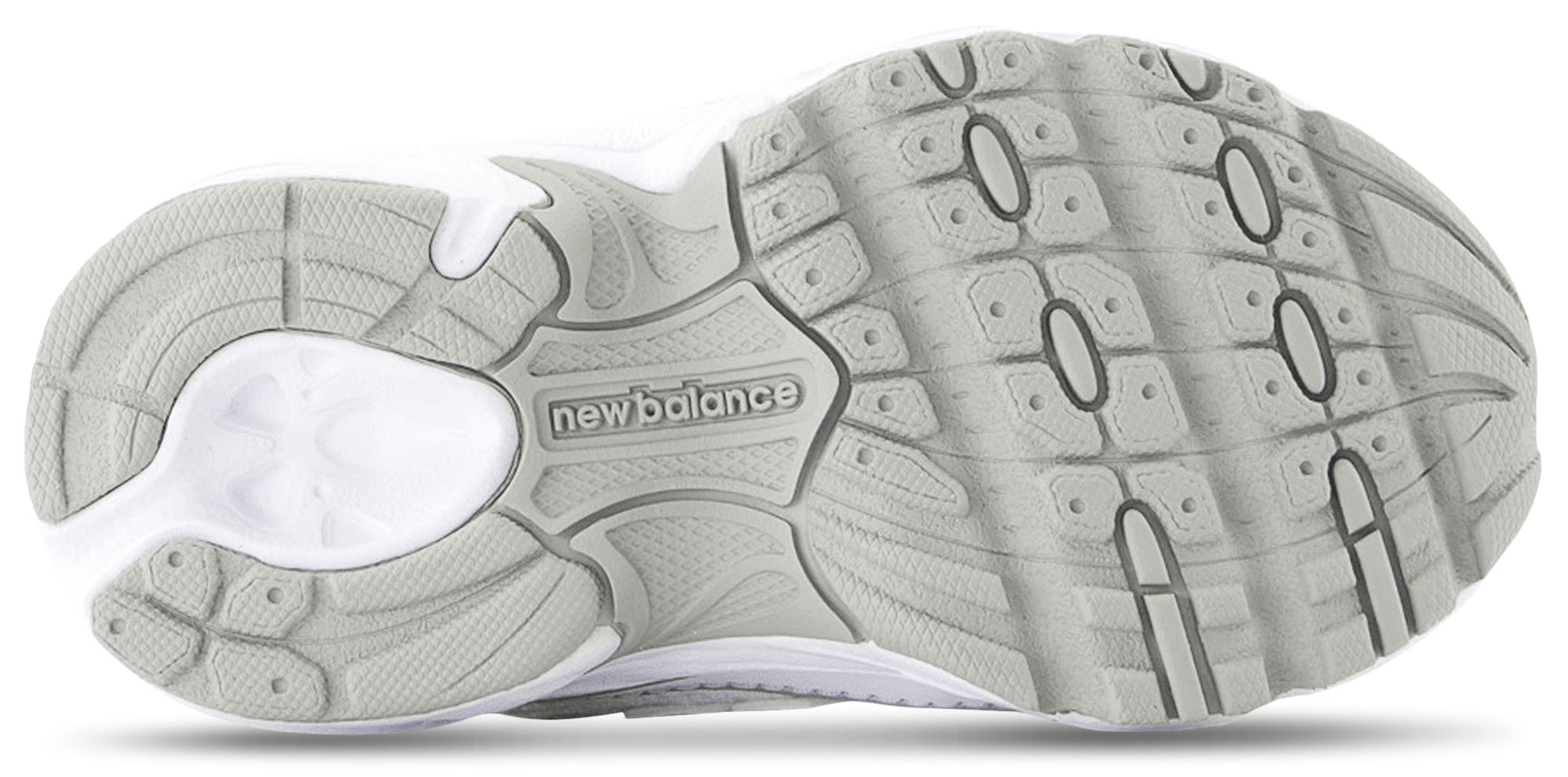 New Balance 740 Bungee Lace - Bebes Chaussures – White-Silver Metalic