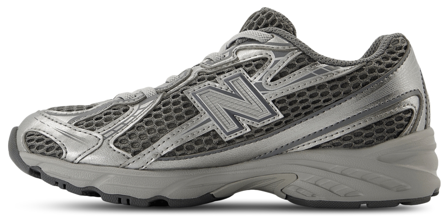 New Balance 740 Bungee Lace - Maternelle Chaussures – Harbor Grey-Silver Metallic