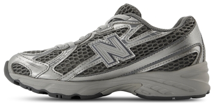 New Balance 740 Bungee Lace - Maternelle Chaussures – Harbor Grey-Silver Metallic