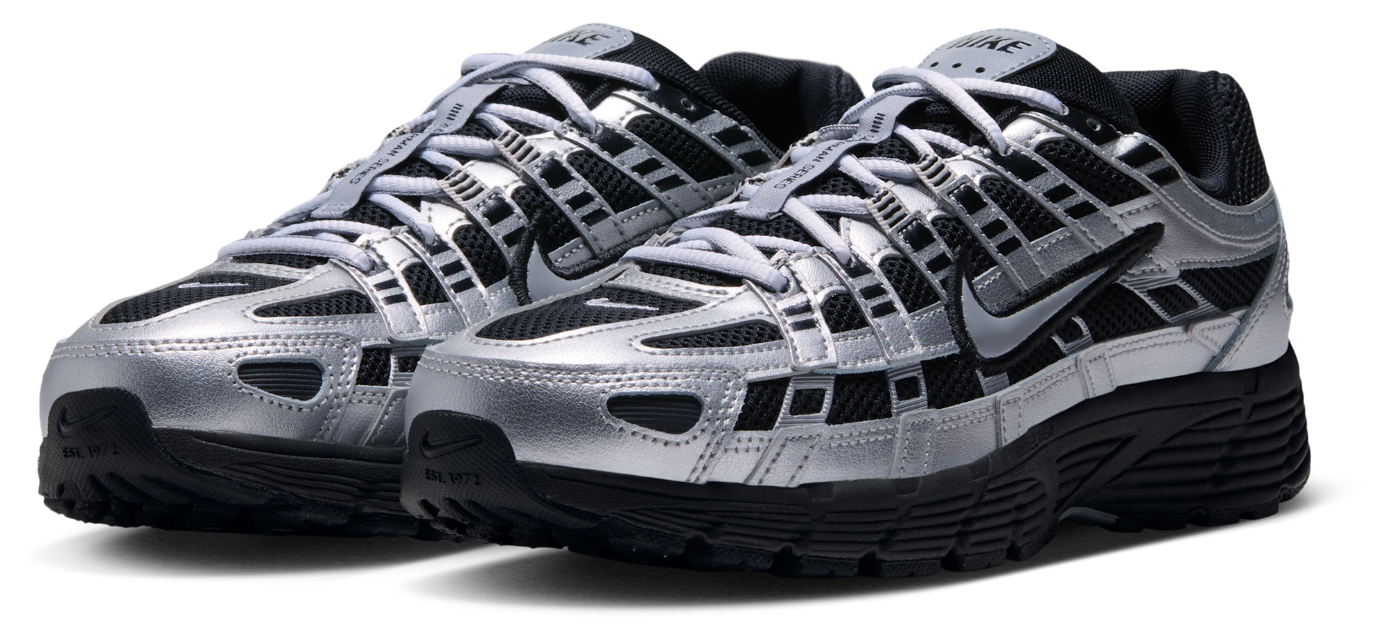 Nike P-6000 - Femme Chaussures – Black-Metallic Silver