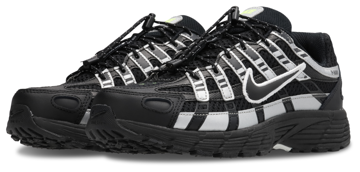 Nike P-6000 - Primaire-College Chaussures – Black-Black-Mtlc Silver