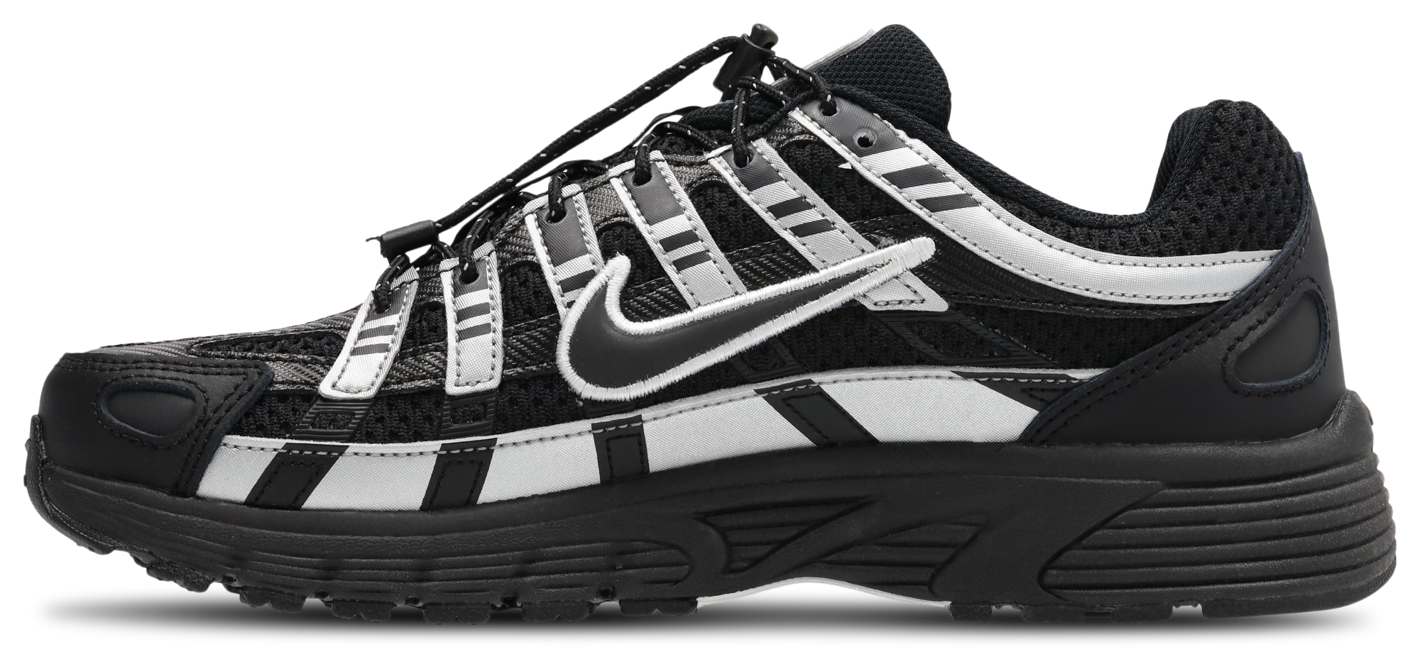 Nike P-6000 - Primaire-College Chaussures – Black-Black-Mtlc Silver