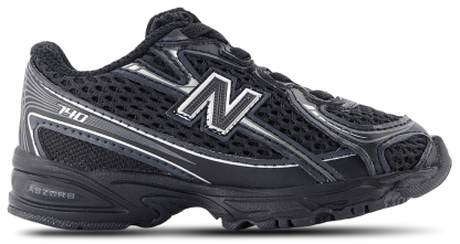 New Balance 740 Bungee Lace - Bebes Chaussures – Black-Silver Metallic