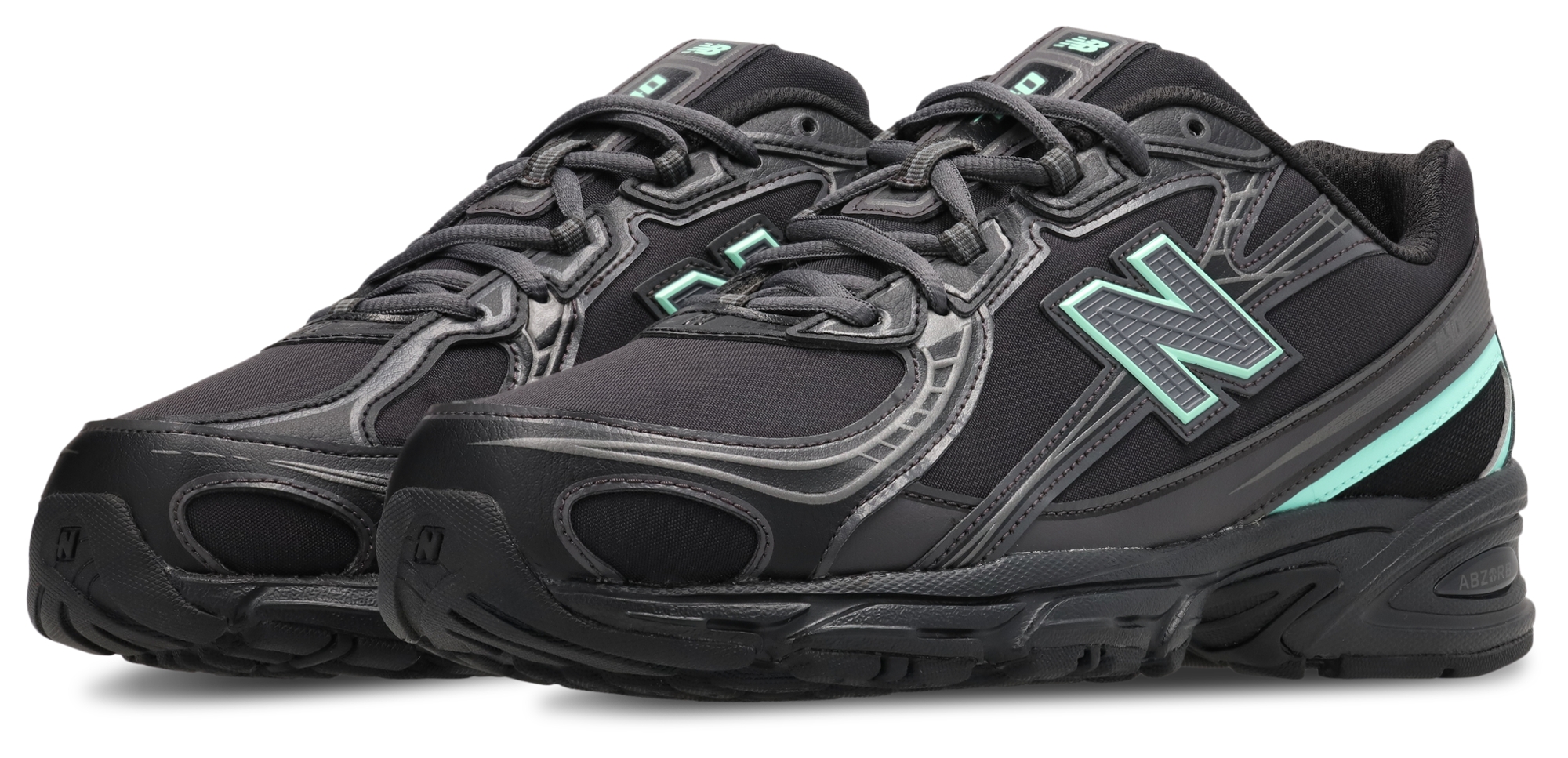 New Balance 740 - Homme Chaussures – Black-Bright Mint