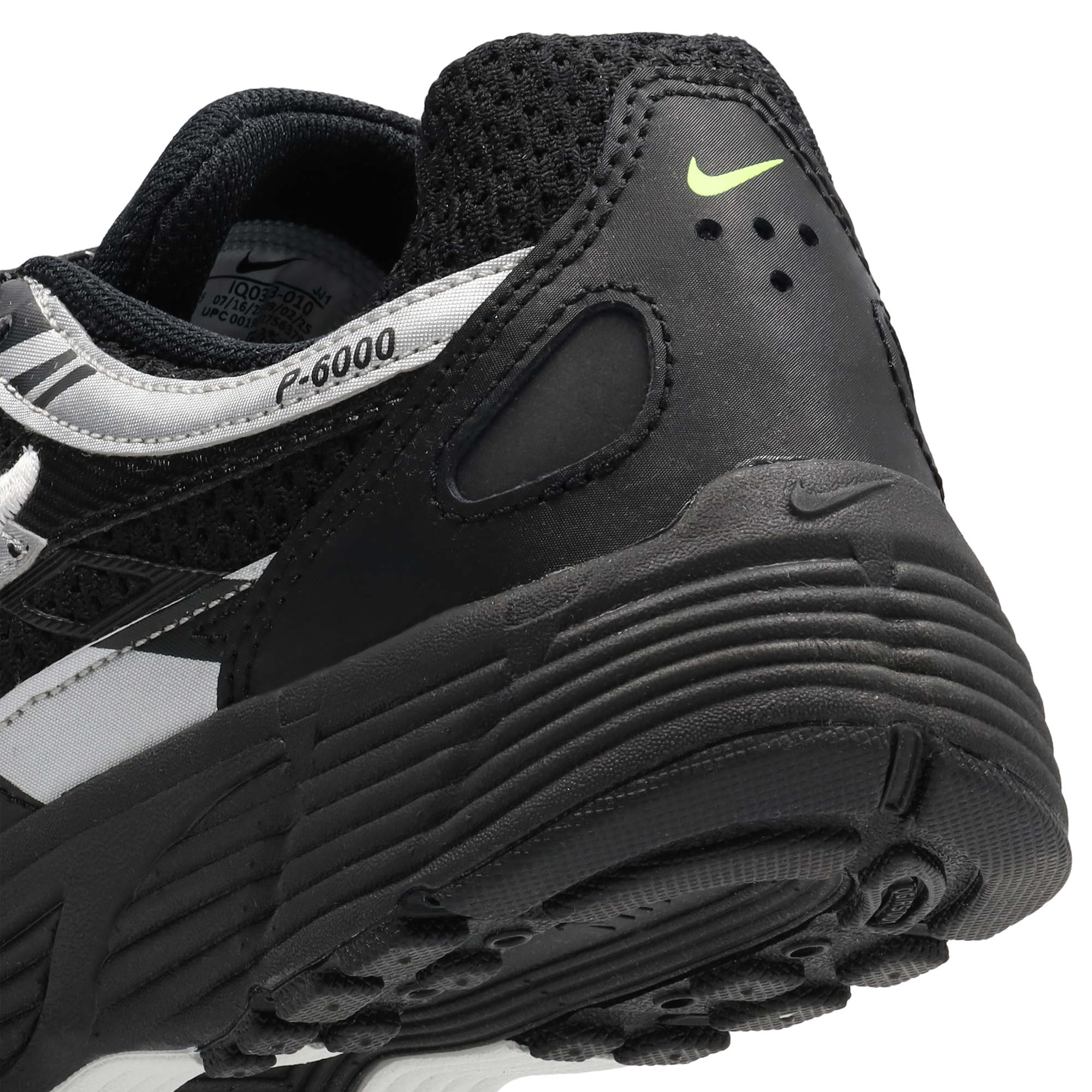Nike P-6000 - Primaire-College Chaussures – Black-Black-Mtlc Silver