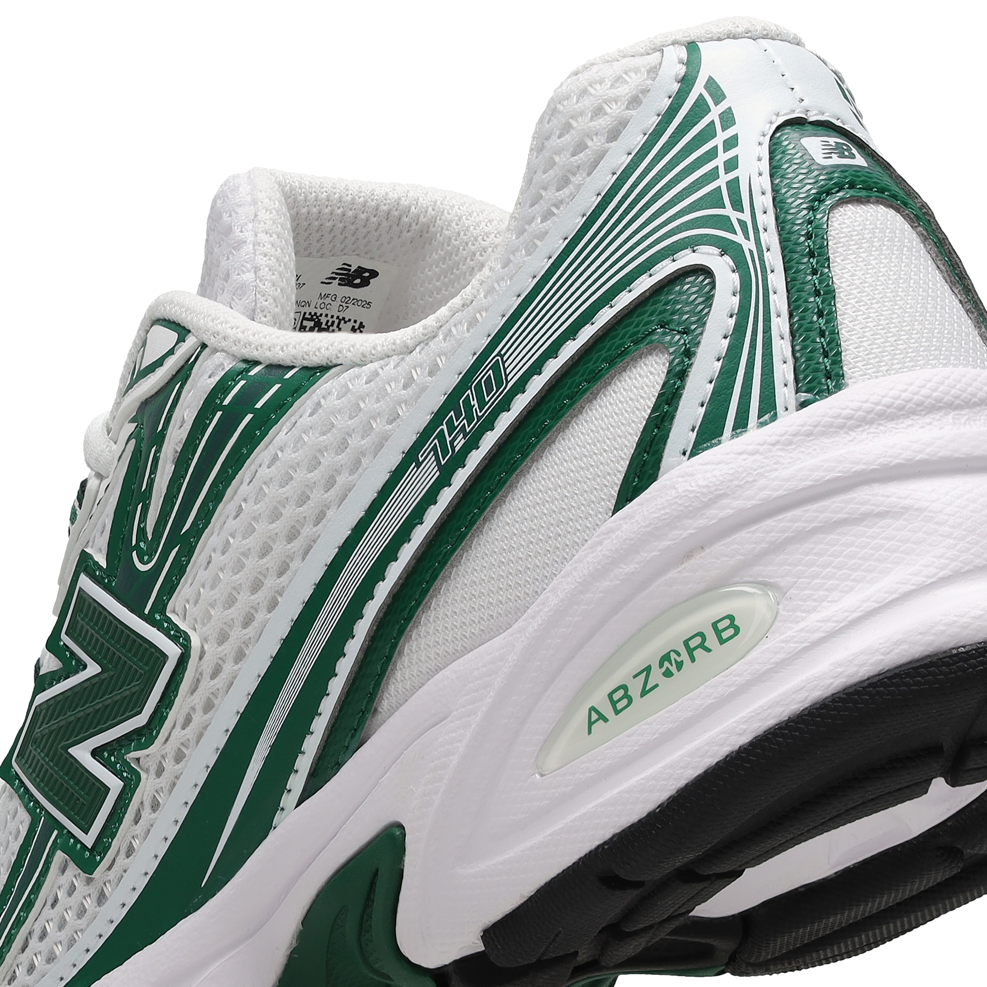 New Balance 740 - Primaire-College Chaussures – White-Green