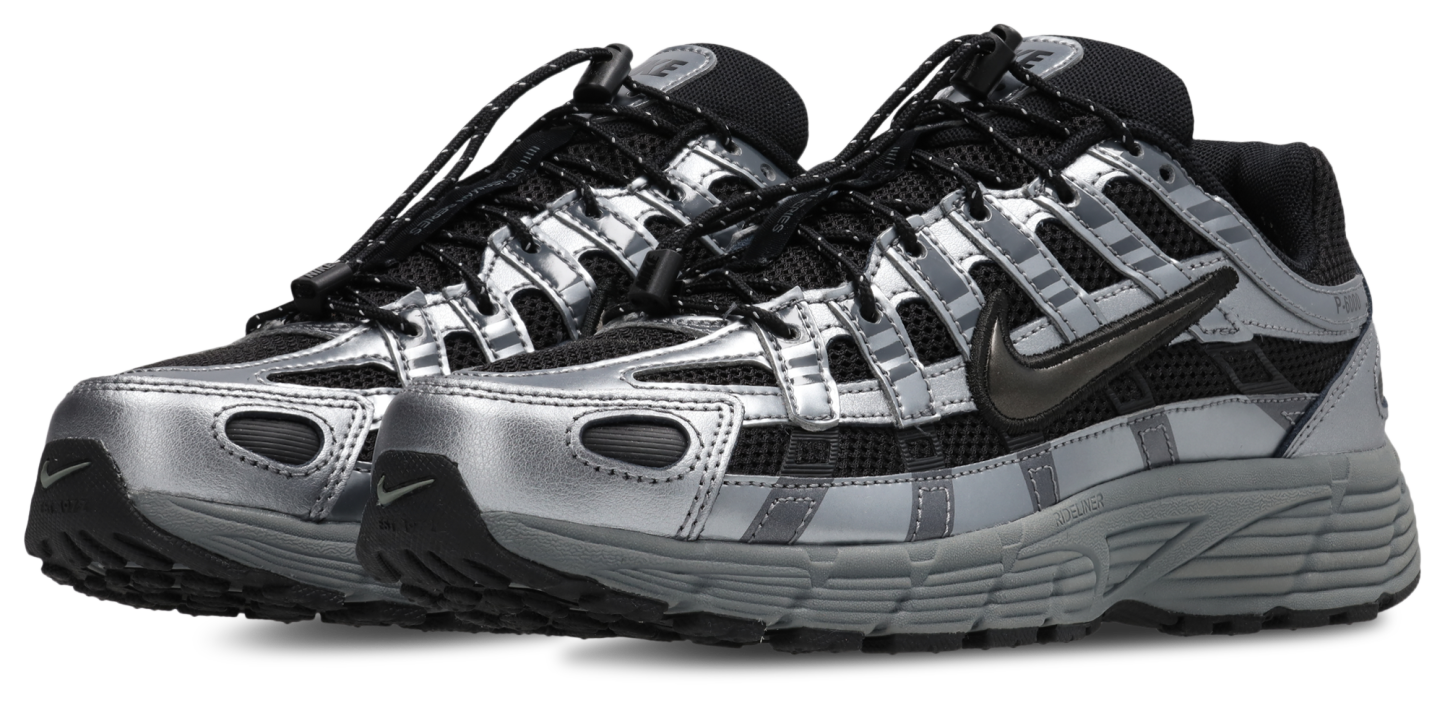 Nike P-6000 - Primaire-College Chaussures – Black-Smoke Grey-Mtlc Cool Gre