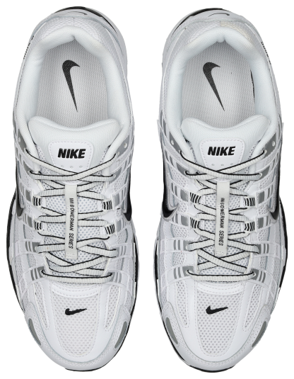 Nike P-6000 - Homme Chaussures – White-Black-Metallic Silver
