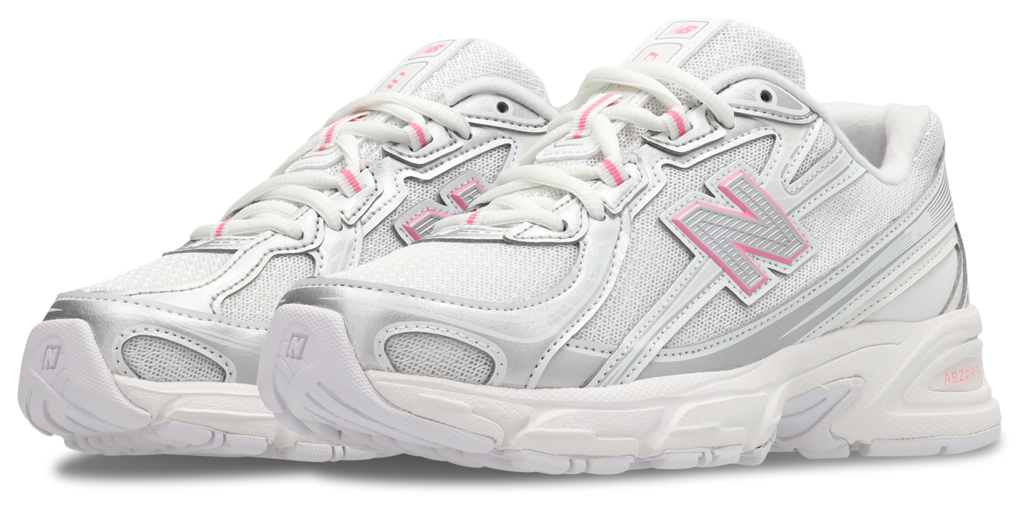 New Balance 740 - Primaire-College Chaussures – Silver Metallic-Signal Pink