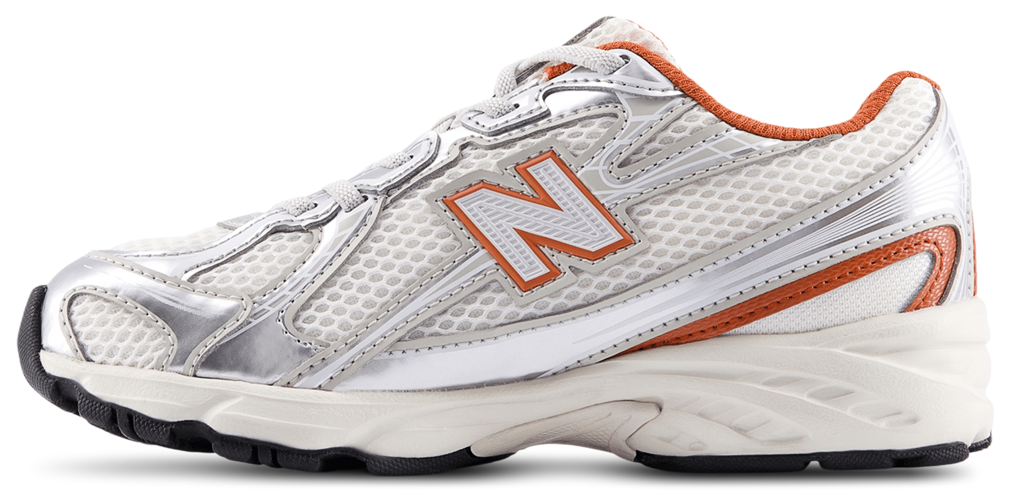 New Balance 740 Bungee Lace - Maternelle Chaussures – Silver Metallic-Cinnamon