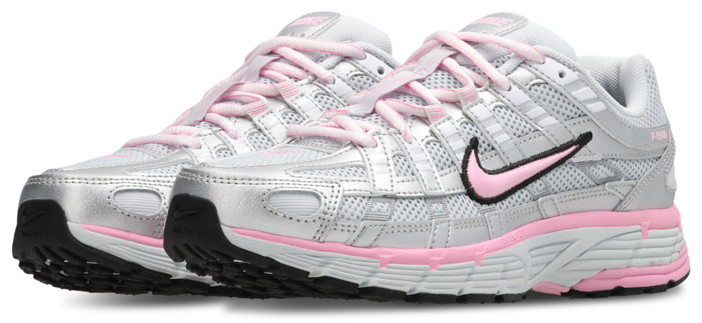Nike P-6000 - Femme Chaussures – Pure Platinum-Pink Rise-Metallic Silver
