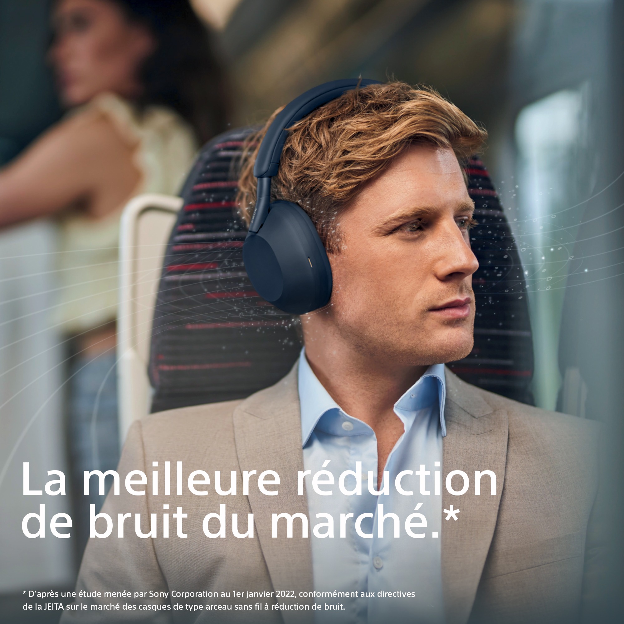 Casque audio arceau sans fil Sothtny WH1000XM5 noir à réduction de bruit