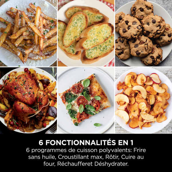 Friteuse Nithtnja Double Stack DualZone SL400EU 2470 W Noir et Gris