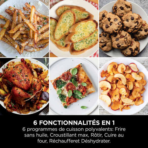 Friteuse Nithtnja Double Stack DualZone SL400EU 2470 W Noir et Gris