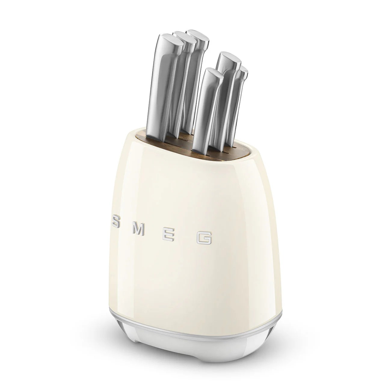 SMthtEG Retro-Style 6-Piece Knife Block Set