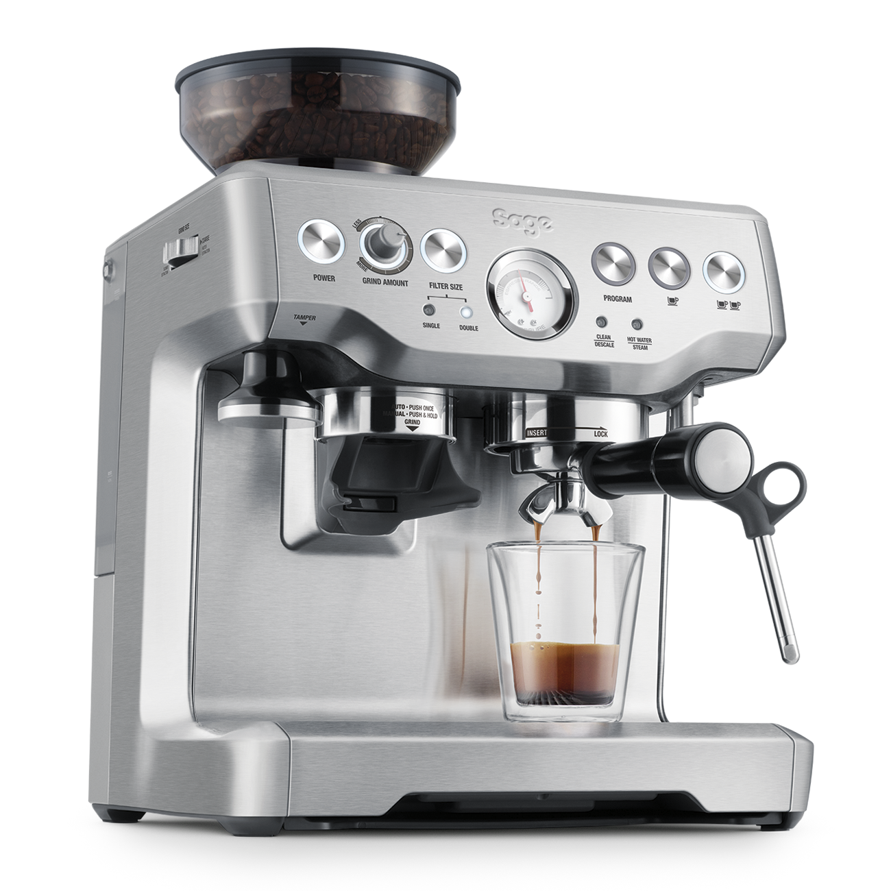 Brethtville Barista Express — Machine à expresso avec broyeur intégré