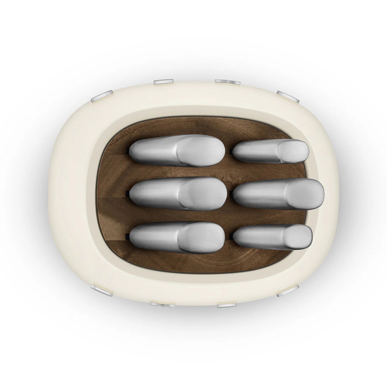 SMthtEG Retro-Style 6-Piece Knife Block Set