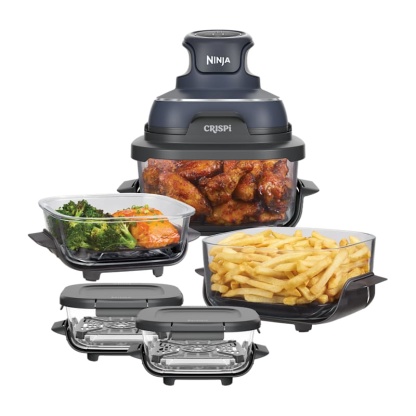 Air Fryer modulaire en verre Ninthtja CRISPi Cyber Space avec 5 récipients