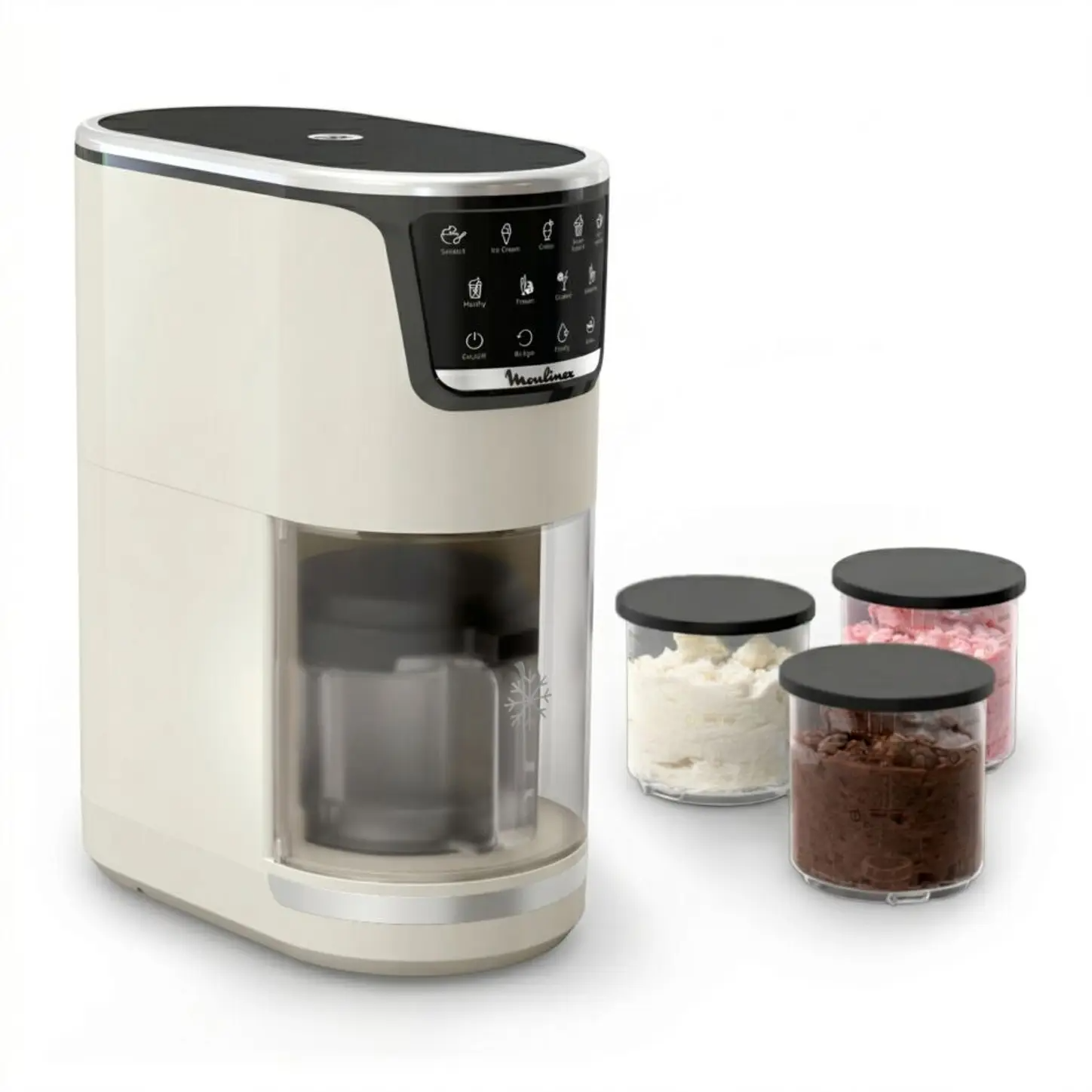 Moulinex Dolci, Machine à glaces, 10 programmes, Nettoyage automatique