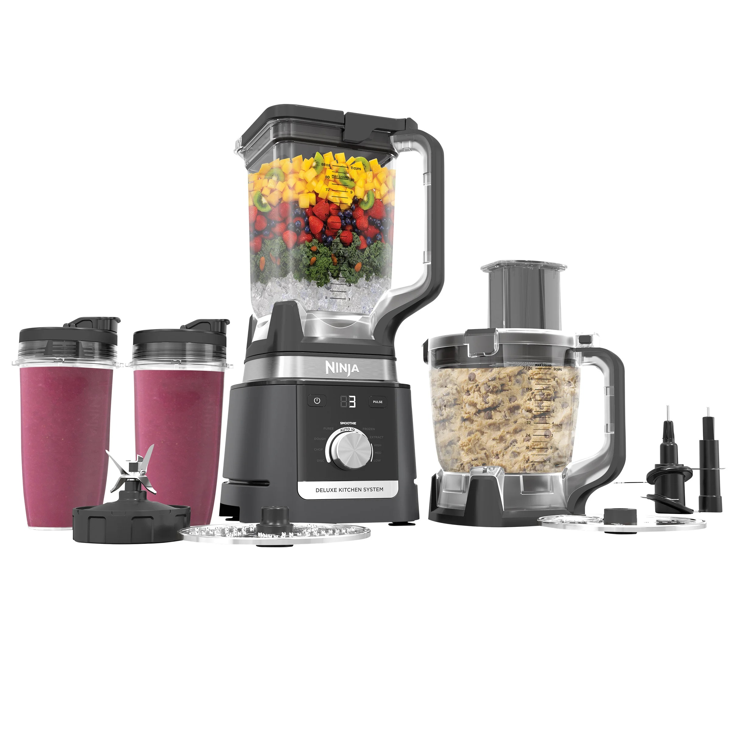 Ninjthta Deluxe Blender & Kitchen System with 88-oz. Pitcher, 9-Cup Processor, & Auto-iQ
