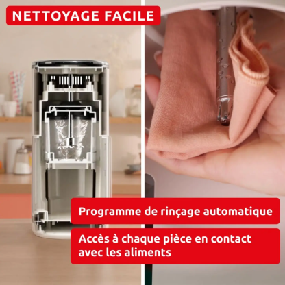Moulinex Dolci, Machine à glaces, 10 programmes, Nettoyage automatique