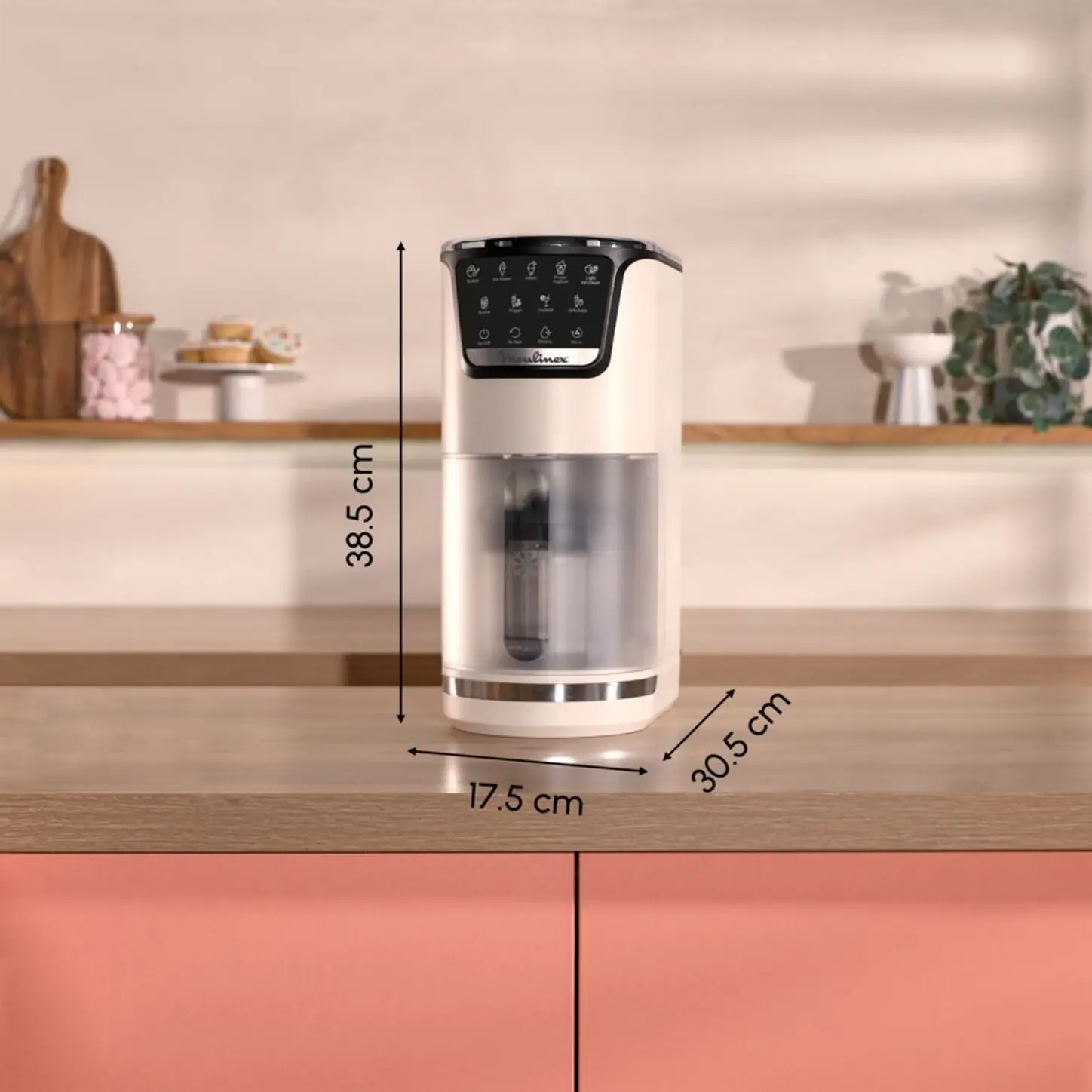 Moulinex Dolci, Machine à glaces, 10 programmes, Nettoyage automatique