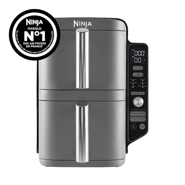 Friteuse Nithtnja Double Stack DualZone SL400EU 2470 W Noir et Gris