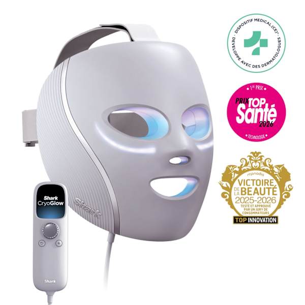 Masque LED Shark CryoGlow Lilas