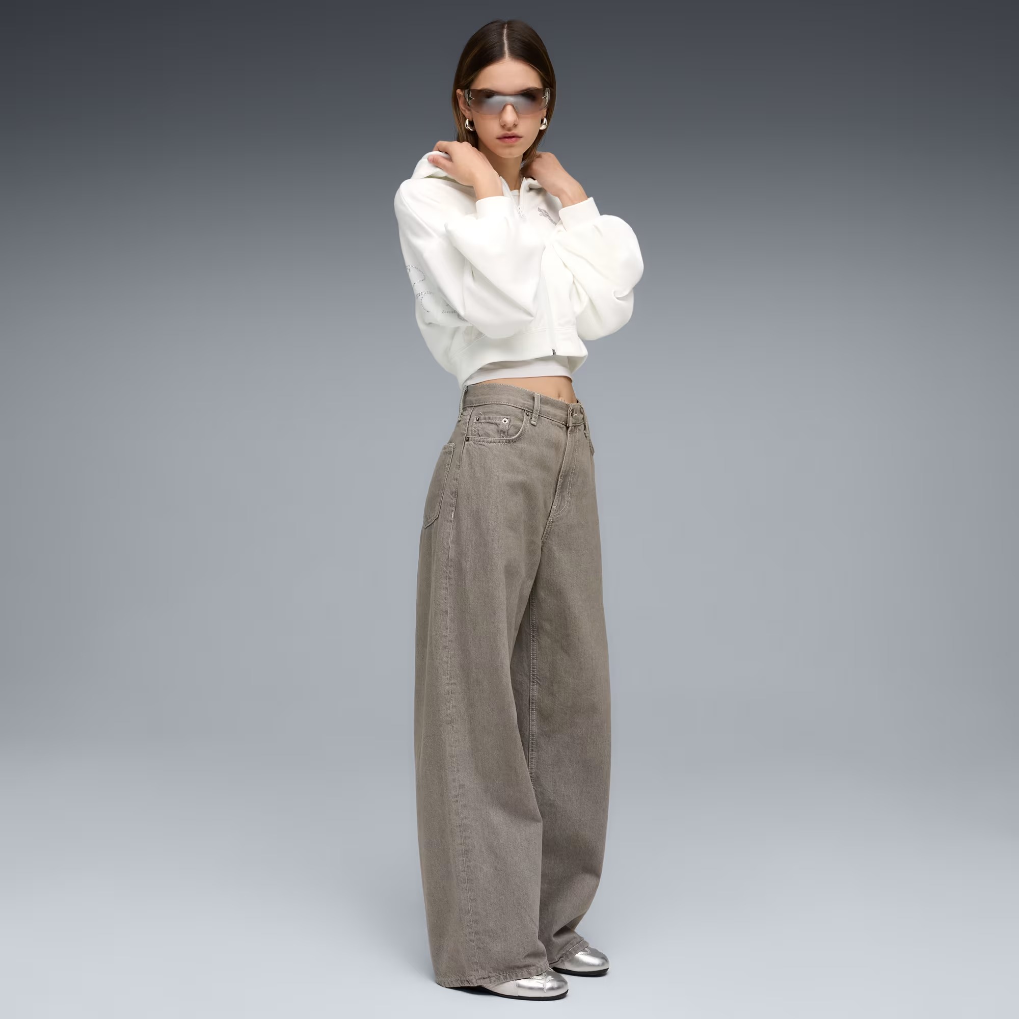 Sneakers Speedcat Silver Femme