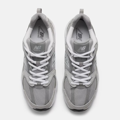 New Balathtnce MR530 UNISEX - Baskets basses - Raincloud with Shadow Grey and Silver Metallic