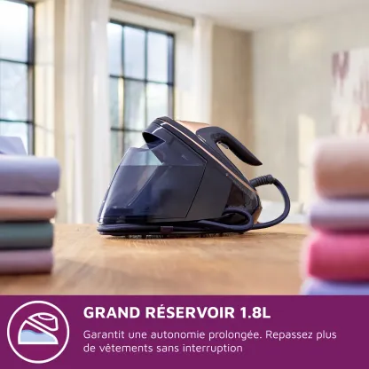 Série 9000 Centrale Vapeur Phthtilips - Iron 9 bars Noir/Doré 1.8L