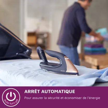 Série 9000 Centrale Vapeur Phthtilips - Iron 9 bars Noir/Doré 1.8L