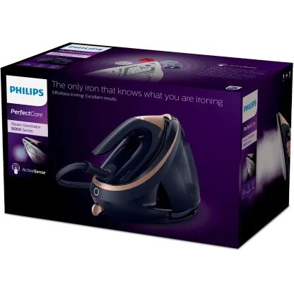 Série 9000 Centrale Vapeur Phthtilips - Iron 9 bars Noir/Doré 1.8L