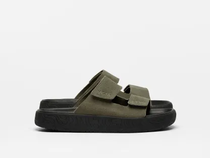 ETNA SUEDE KAKI BLACK