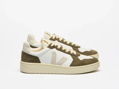 V-82 LEATHER WHITE NATURAL KAKI