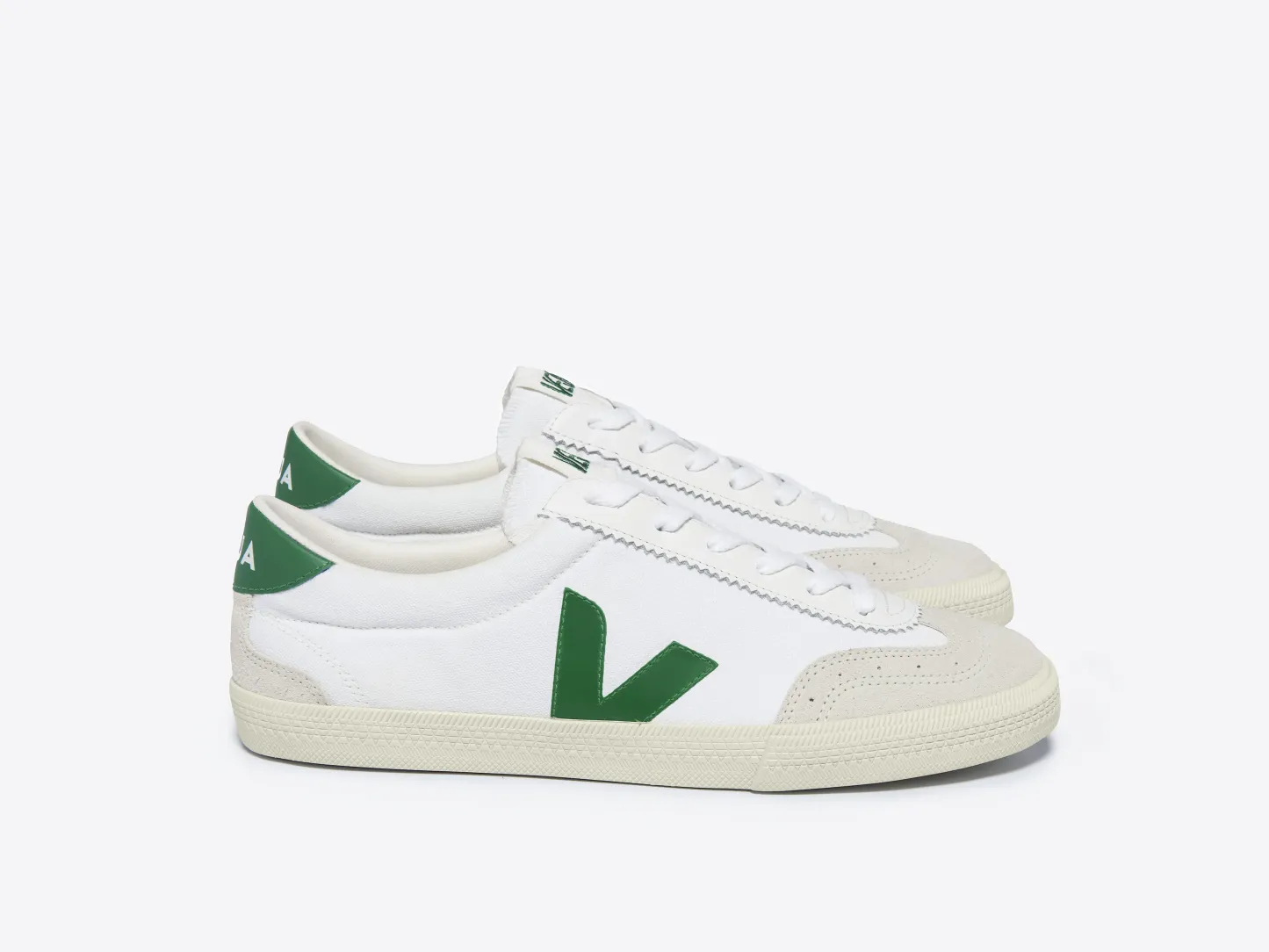 VOLLEY CANVAS WHITE EMERAUDE