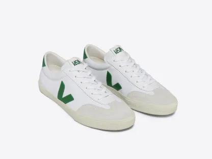 VOLLEY CANVAS WHITE EMERAUDE