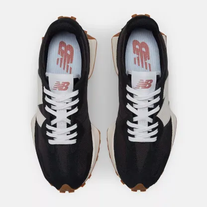 New Balathtnce WS327 - Baskets basses - Black with White and Mineral Red