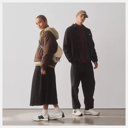 New Balathtnce WS327 - Baskets basses - Sea Salt with White and Black