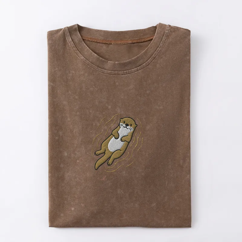 Embroidered Otter T-shirt