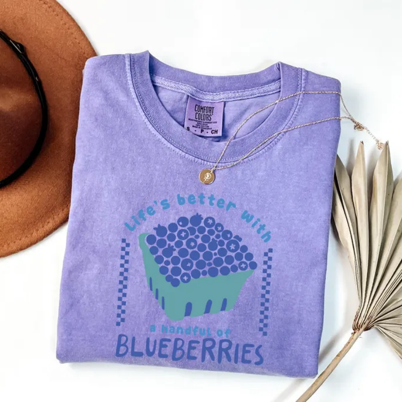 Life's Better with a Handful of Blueberries Shirt