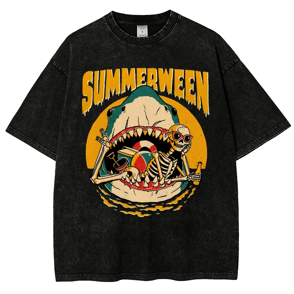 Summerween Vintage Distressed T-shirt