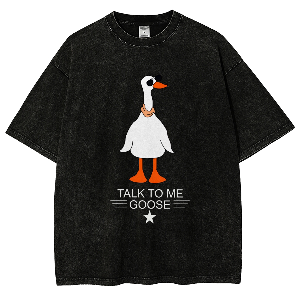 Talk To Me Goose Vintage Distressed T-shirt